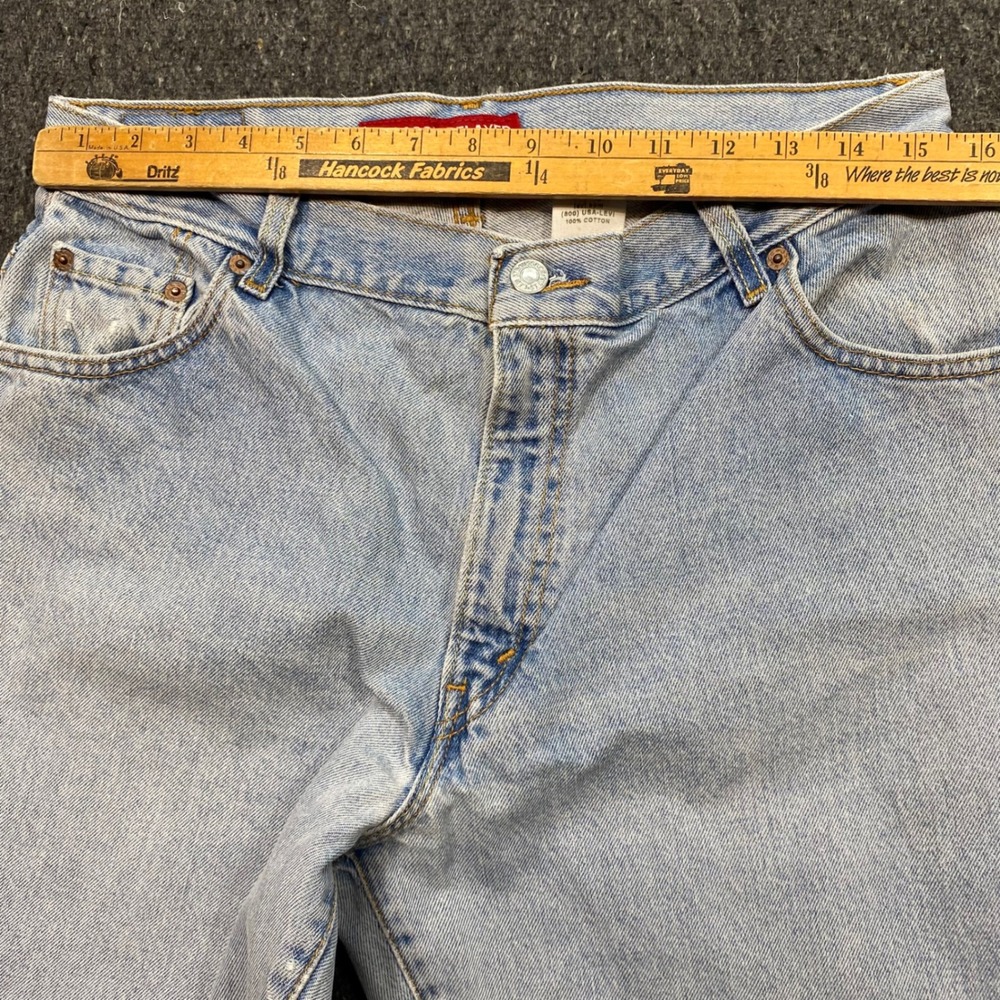 Levi 550 Jeans 16 Womens Light Blue Skater Classic Relaxed Tapered Leg TShirt - Picture 10 of 13